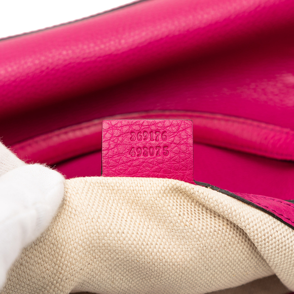 Pre-Loved Gucci Small Calfskin Soho Cellarius Satchel - Picture 6 of 7